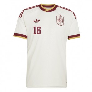 Spanien Rodri Hernandez #16 Udebanetrøje VM 2026 Kortærmet